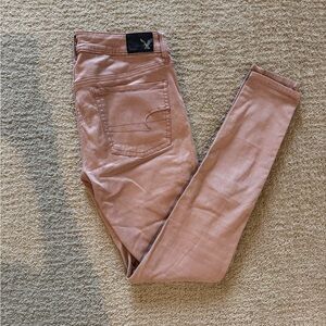 American Eagle pants jeans blush color